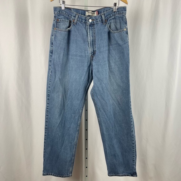 Levi's 550 Size 36 X 32 Straight Leg Retro Jeans Rugged Cotton Baggy - Picture 1 of 7